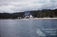 Tangalooma Whaling Station viewed from the water, 1960