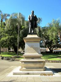 Byrnes statue, Centenary Place, 2013