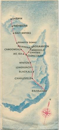 Qantas Empire Service, Brisbane - Western Queensland - Darwin services, 1945