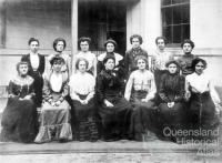 Group of women telephonists, Brisbane, 1899