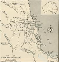 Map of Atherton Tableland, 1958