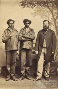 William Landsborough with Jemmy and Jack Fisherman, 1862