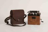 Portable telephone and case