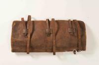 Leather bedroll cover