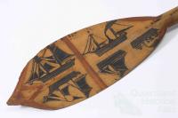 Solomon Island canoe paddle, 1884