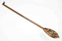 Solomon Island canoe paddle, 1884