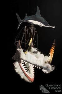 Shark dance headdress, 1989