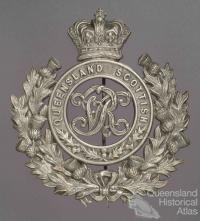 Queensland Scottish Volunteer Corps helmet badge