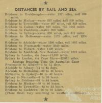 Distance by rail and sea, 1938