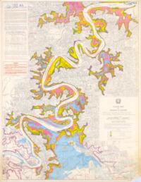 Brisbane flood map, 1974