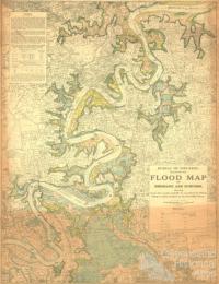 Brisbane flood prediction map, 1933