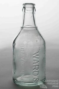 Wards Gladstone Cordial Works glass bottle