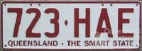 Queensland licence plates, c2001-02