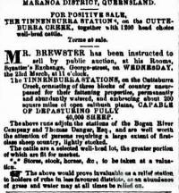 Tinnenburra land sales, 1864