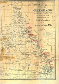 Proposed Queensland sugar mill locations, 1923