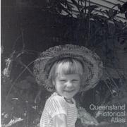 Francesca in the garden in St Lucia, c1964