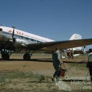 Last Trans-Australian Airways DC3 flight in Australia, Miles, 1968