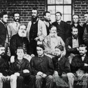 Augustus Gregory with staff of the Surveyor General’s Office, Queensland