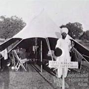 Charles Brand's tent, India 1910