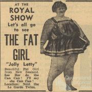 The fat girl, Royal Show, 1956