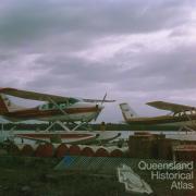 Cessna Amphibian aircraft, Royal Flying Doctor, Gold Coast, 1973