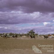 Thylungra station polo cross, west of Quilpie, 1976