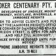 Advertisement by developers Hooker Centenary, 1974