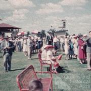Crowd at Emerald racecourse, c1960