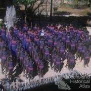 Girls on parade for church, Aurukun