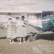 Passengers, Toowoomba airport, 1959