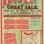 Estate map of Hermit Park, 1884