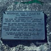 Plaque, 1937 Stinson Air Disaster, 1978