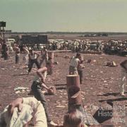 Men's woodchop, Goombungee show, c1960
