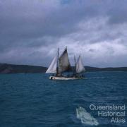 Pearling luggers, Thursday Island, 1959