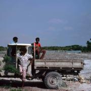 Edward River Mission (now Pormpuraaw) crocodile farm, 1990