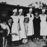 Refreshment Room staff at Bethania Junction c1935