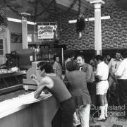 Refreshment Room bar at Brisbane Central Station, c1970