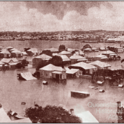 Flood panorama, Rockhampton, 1918