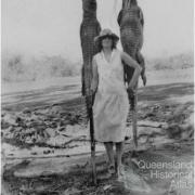 Dulcie Campbell, crocodile hunter, North Queensland, c1950