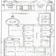 Plan of the Fortitude Valley police station, c1903