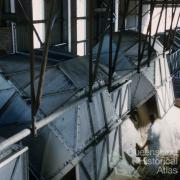 Unloading bulk sugar rail trucks, Mackay, 1958
