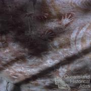 Aboriginal paintings, Carnarvon National Park, 1965