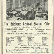 Advertisement showing list of Refreshment Rooms, Queensland, 1925