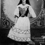 Anna Christina Kruse in Danish national costume