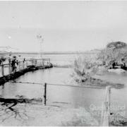 Crocodile enclosure at Mount St John Zoo, 1940s