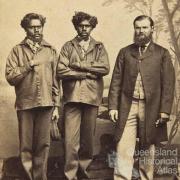 William Landsborough with Jemmy and Jack Fisherman, 1862