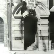 Entrance to AML&F Creek Street offices, 1971