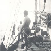 Pearl diving deckhands, c1950