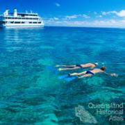 Tourists from the Coral Princess snorkelling at Nathan Reef, 2005