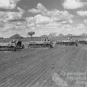 Planting the first sorghum crop on Peak Downs, January 1949